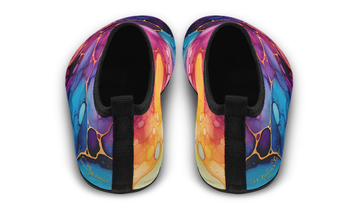 Rainbow Spill Aqua Shoes