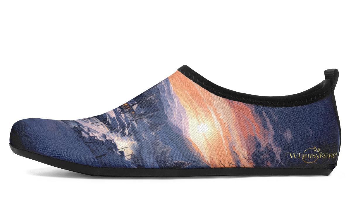 Winter Sunset Aqua Shoes