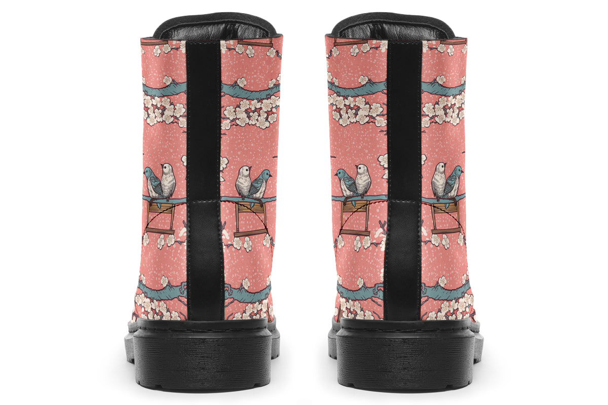 Birds And Blossoms Boots