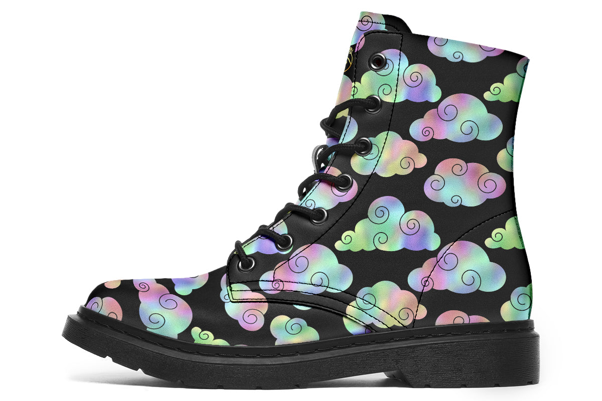Iridescent Clouds Boots