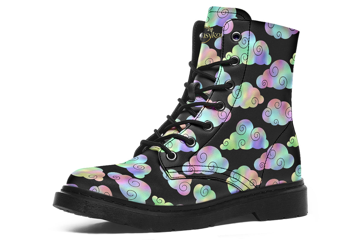 Iridescent Clouds Boots