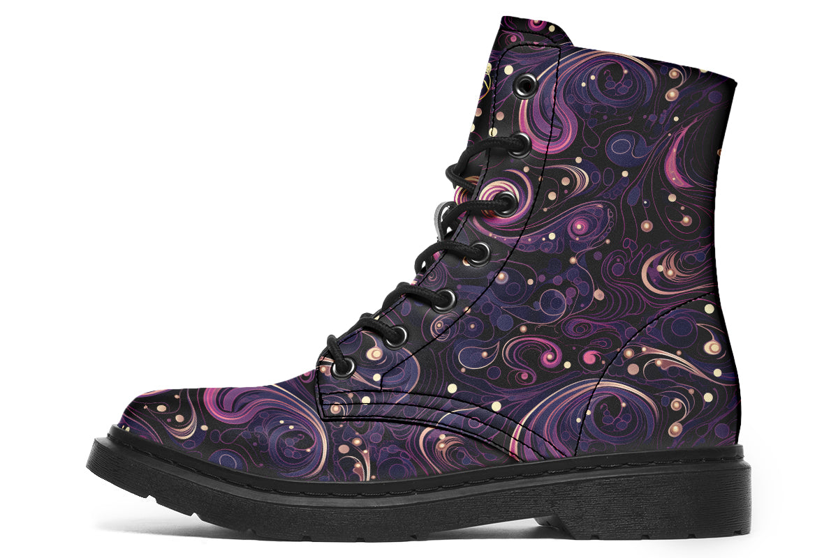 Purple Swirls Boots