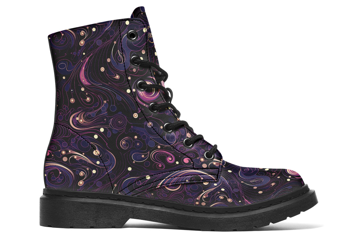 Purple Swirls Boots