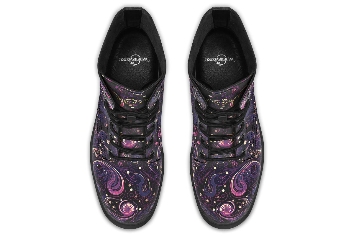 Purple Swirls Boots