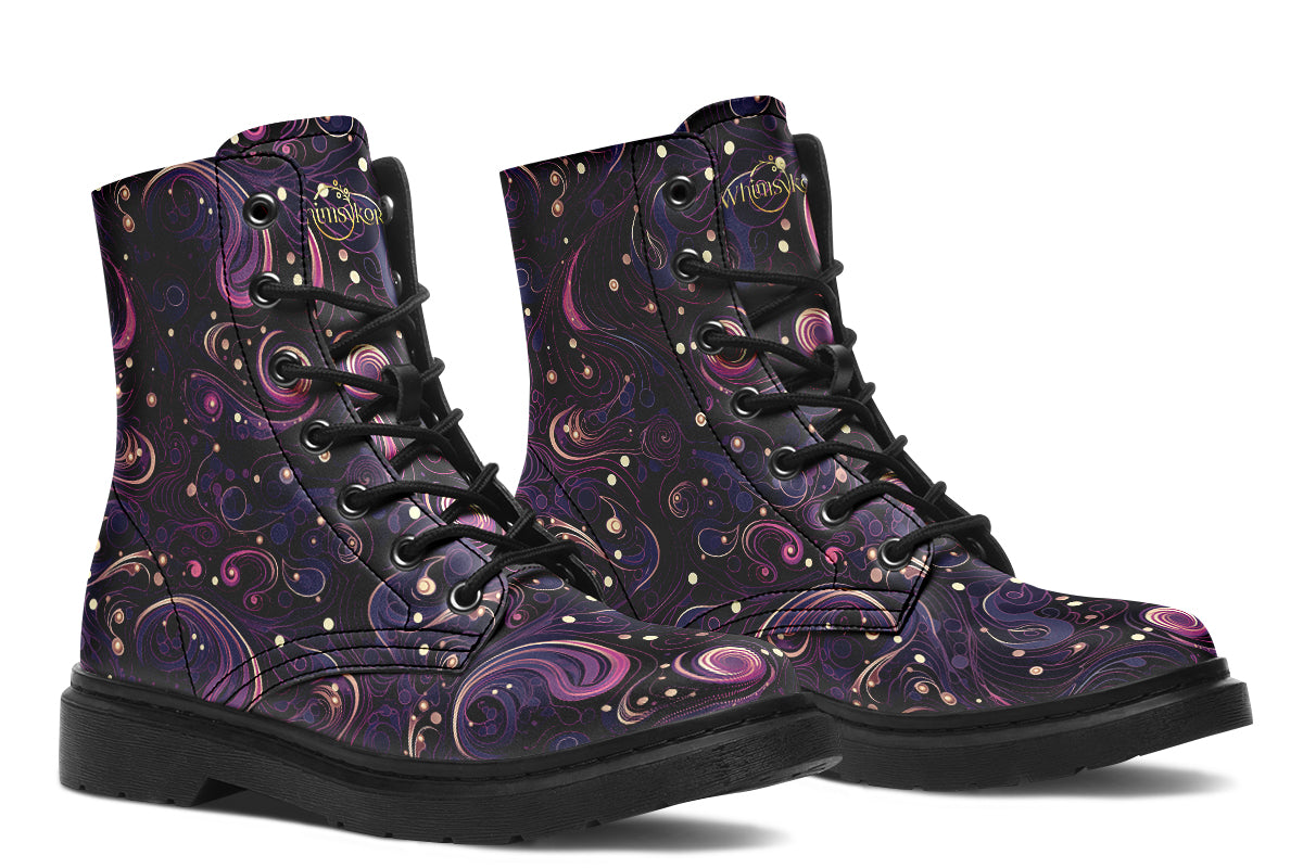 Purple Swirls Boots