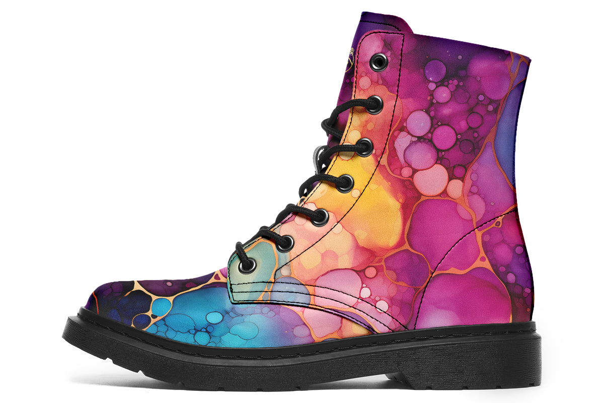 Rainbow Spill Boots