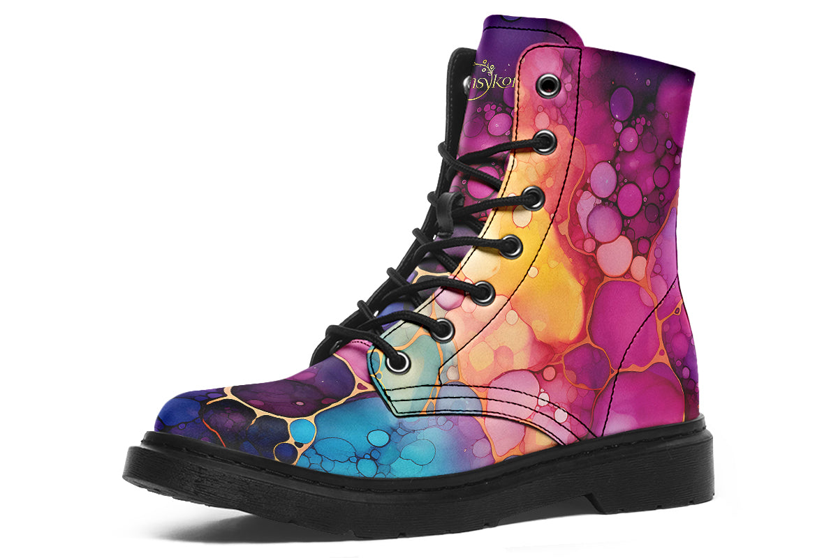 Rainbow Spill Boots