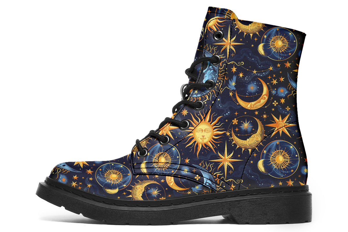 Sun Moon and Stars Boots