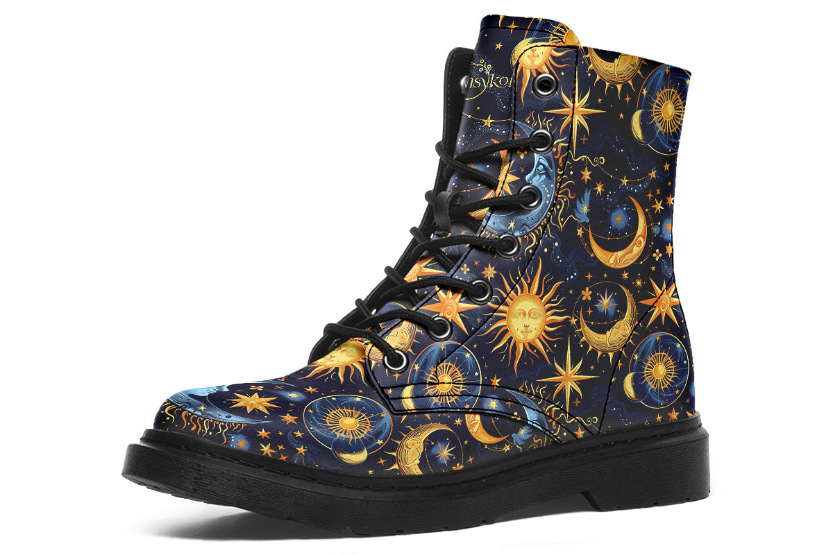 Sun Moon and Stars Boots