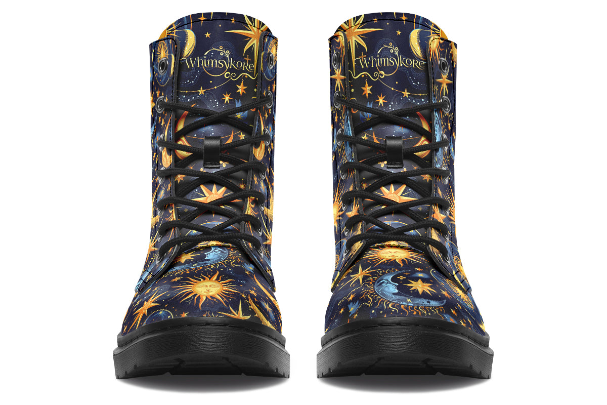 Sun Moon and Stars Boots