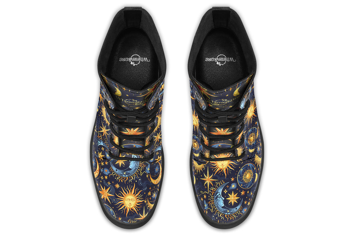 Sun Moon and Stars Boots