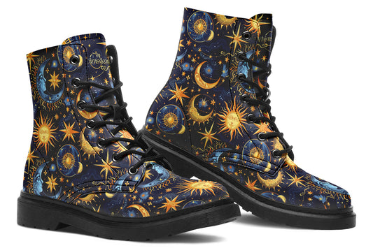 Sun Moon and Stars Boots