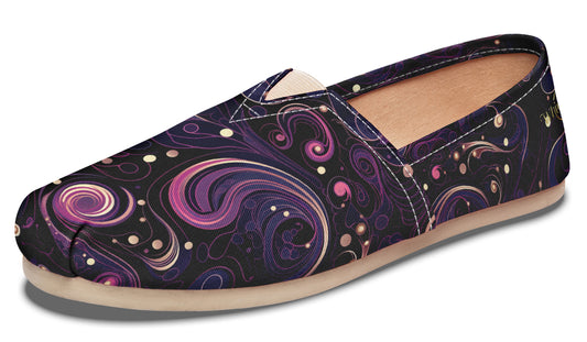 Purple Swirls Casual Shoes