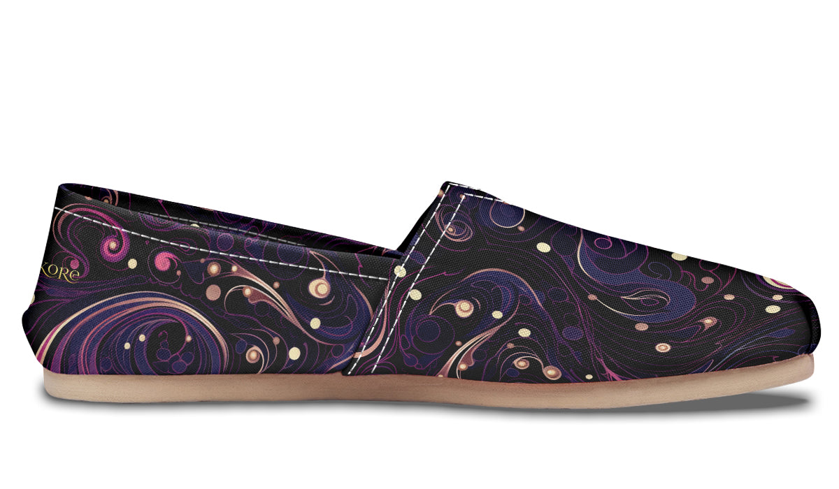 Purple Swirls Casual Shoes