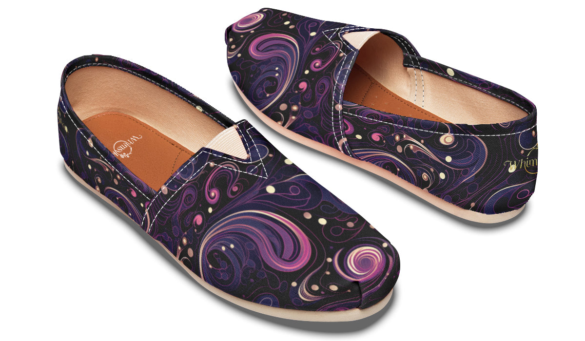 Purple Swirls Casual Shoes