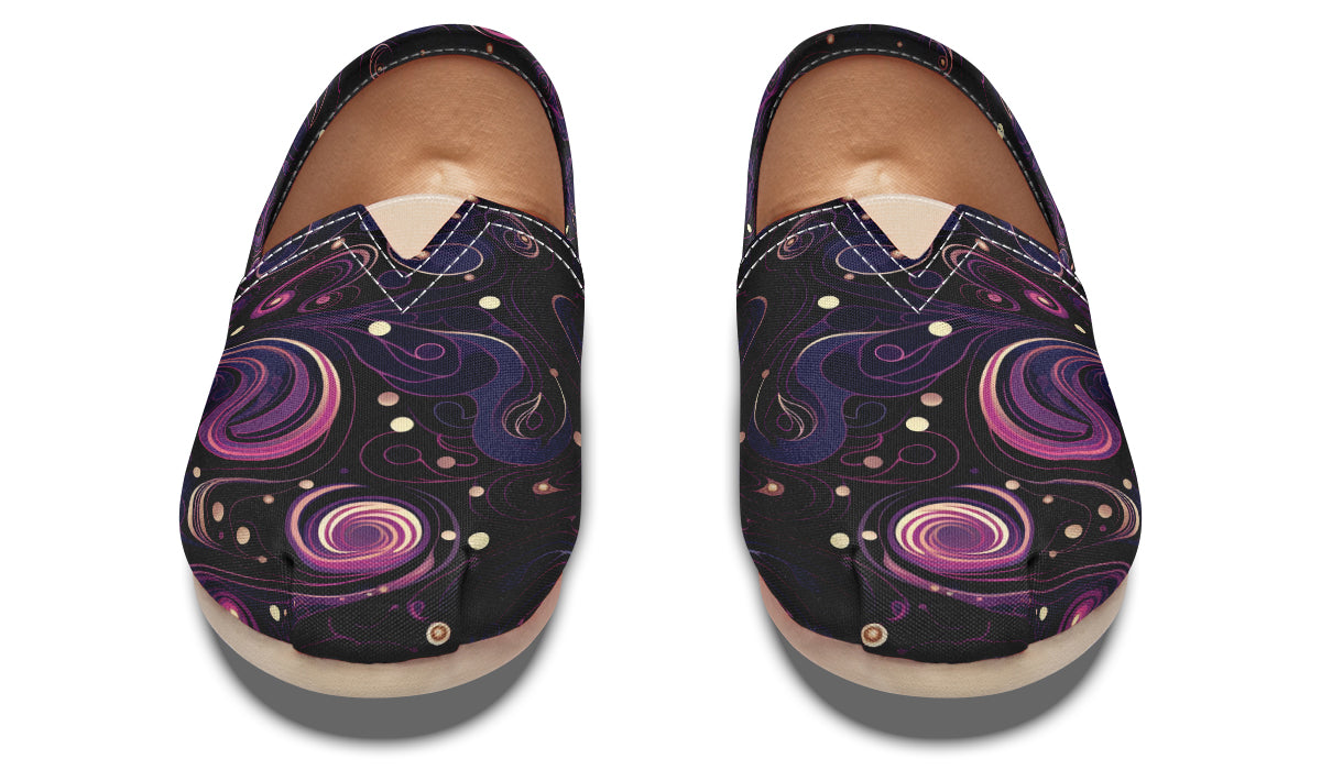 Purple Swirls Casual Shoes