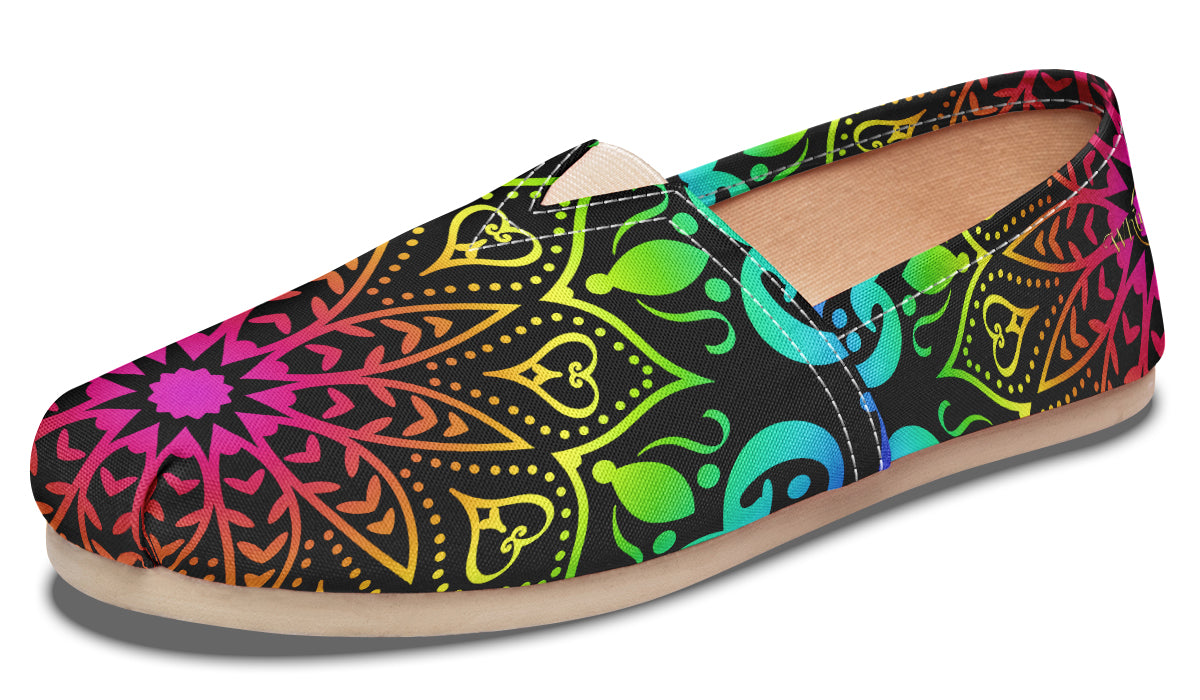 Rainbow Mandala Casual Shoes