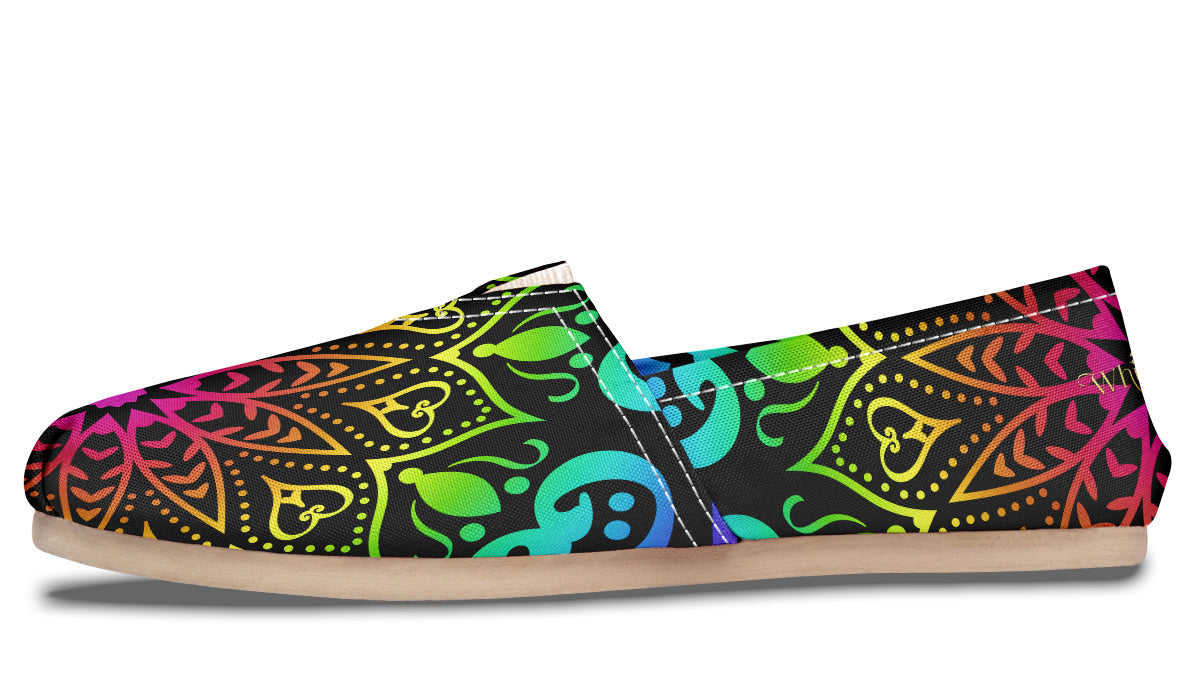 Rainbow Mandala Casual Shoes