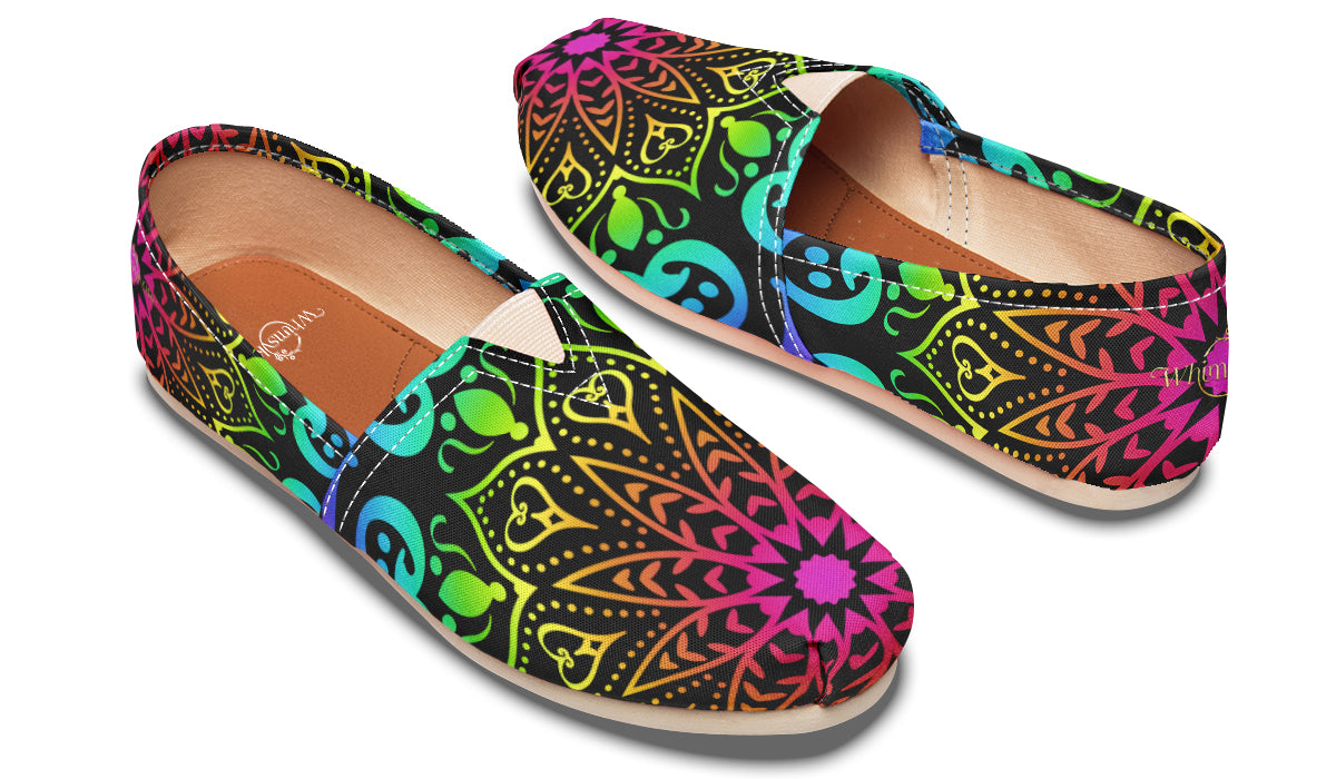 Rainbow Mandala Casual Shoes