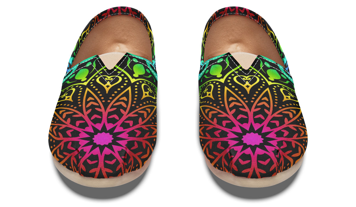 Rainbow Mandala Casual Shoes