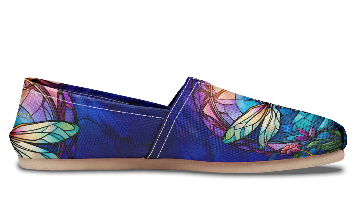 Stained Glass Dragonfly Casual Shoes