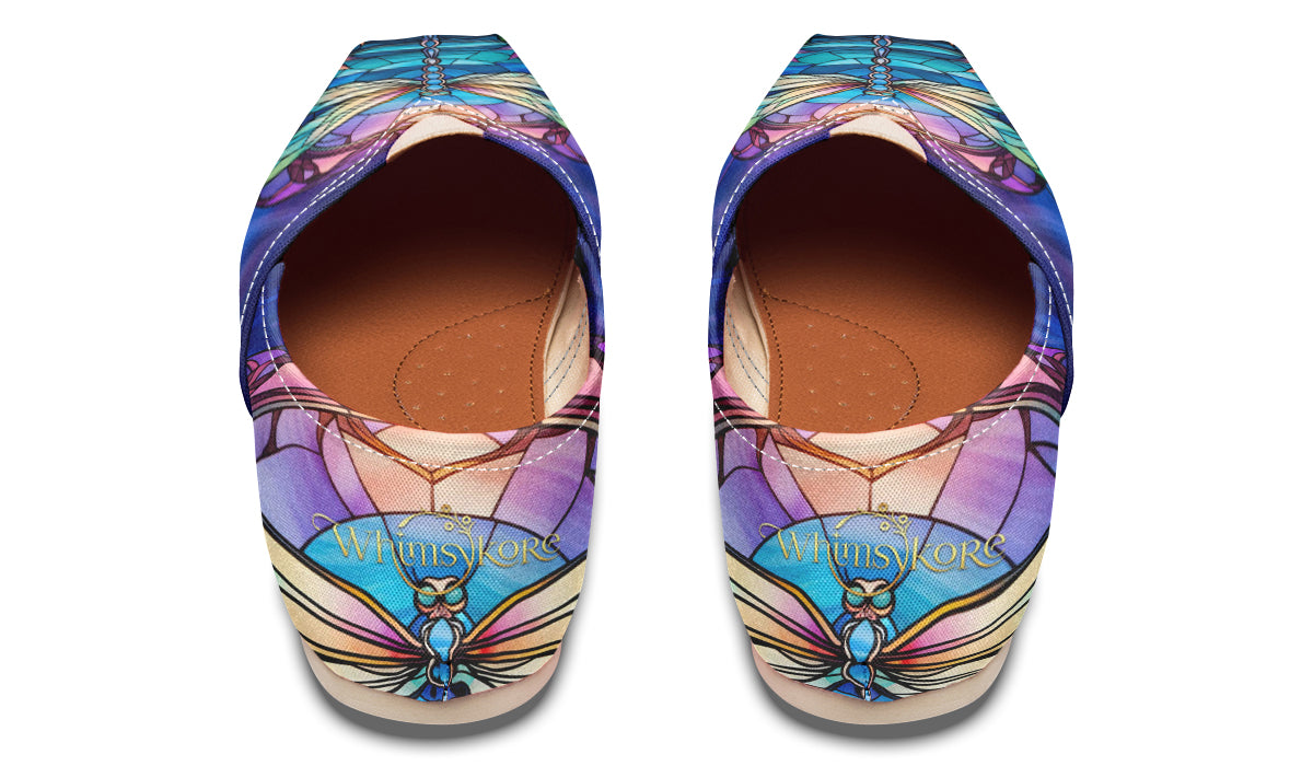 Stained Glass Dragonfly Casual Shoes