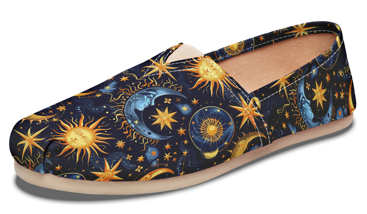 Sun Moon and Stars Casual Shoes