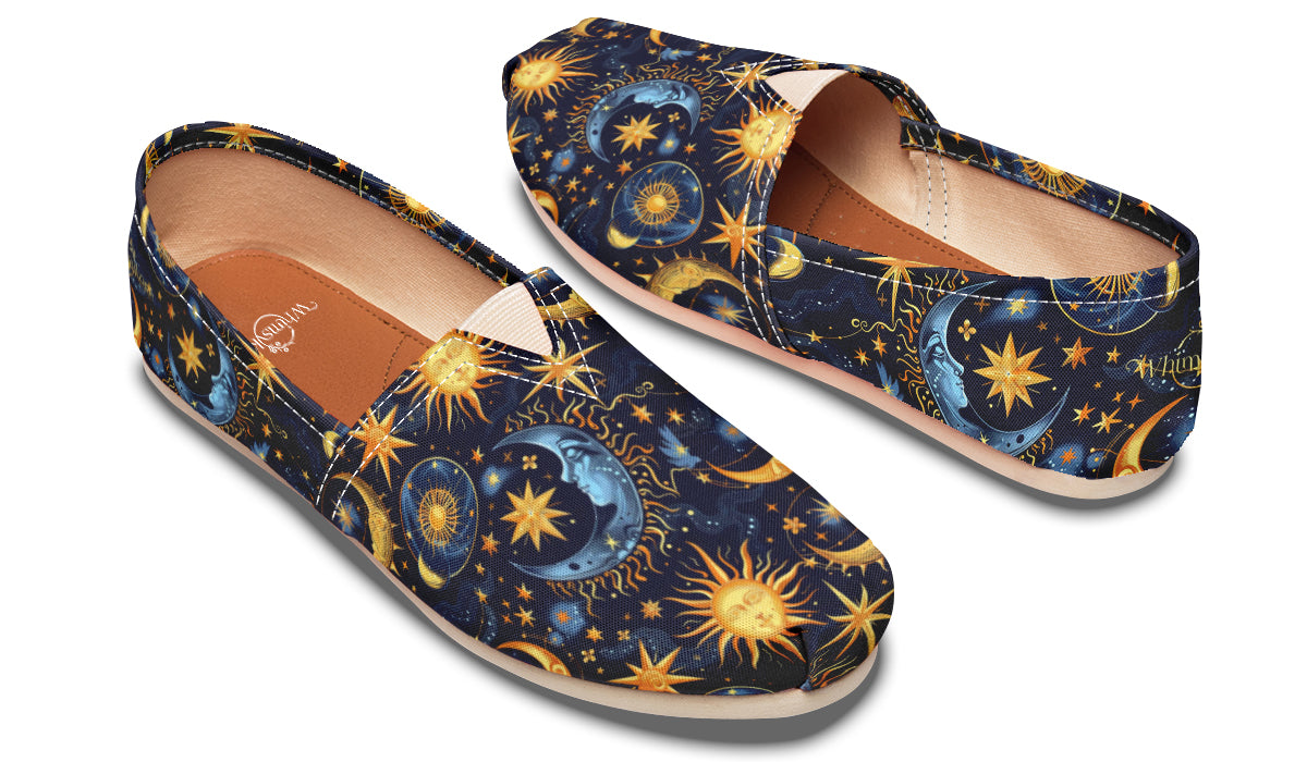 Sun Moon and Stars Casual Shoes