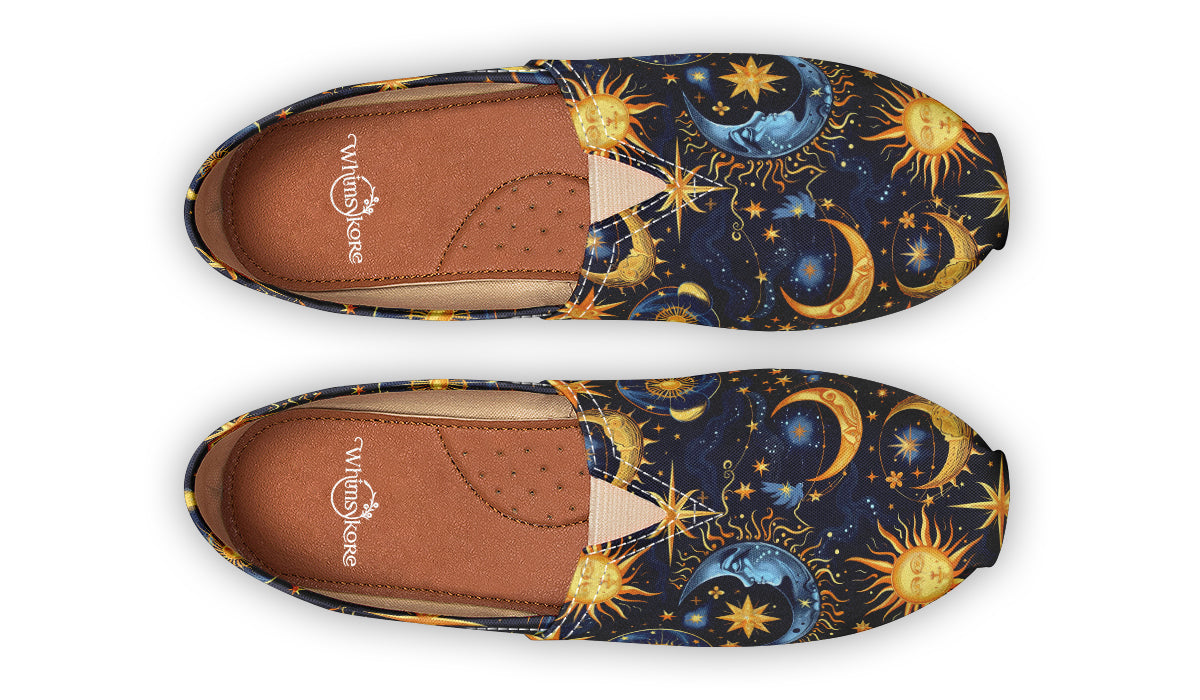 Sun Moon and Stars Casual Shoes