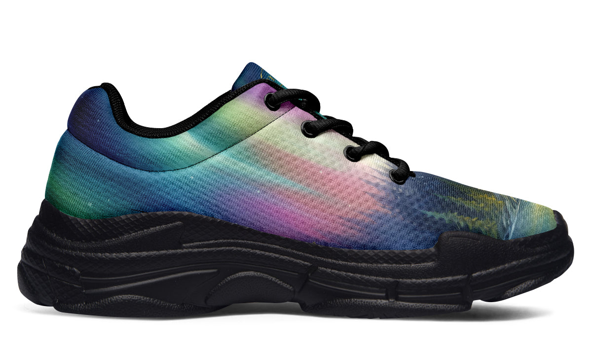 Aurora Borealis Chunky Sneakers