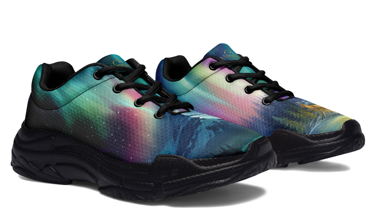 Aurora Borealis Chunky Sneakers