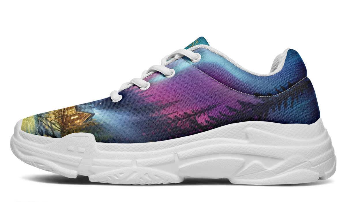 Aurora Borealis Chunky Sneakers