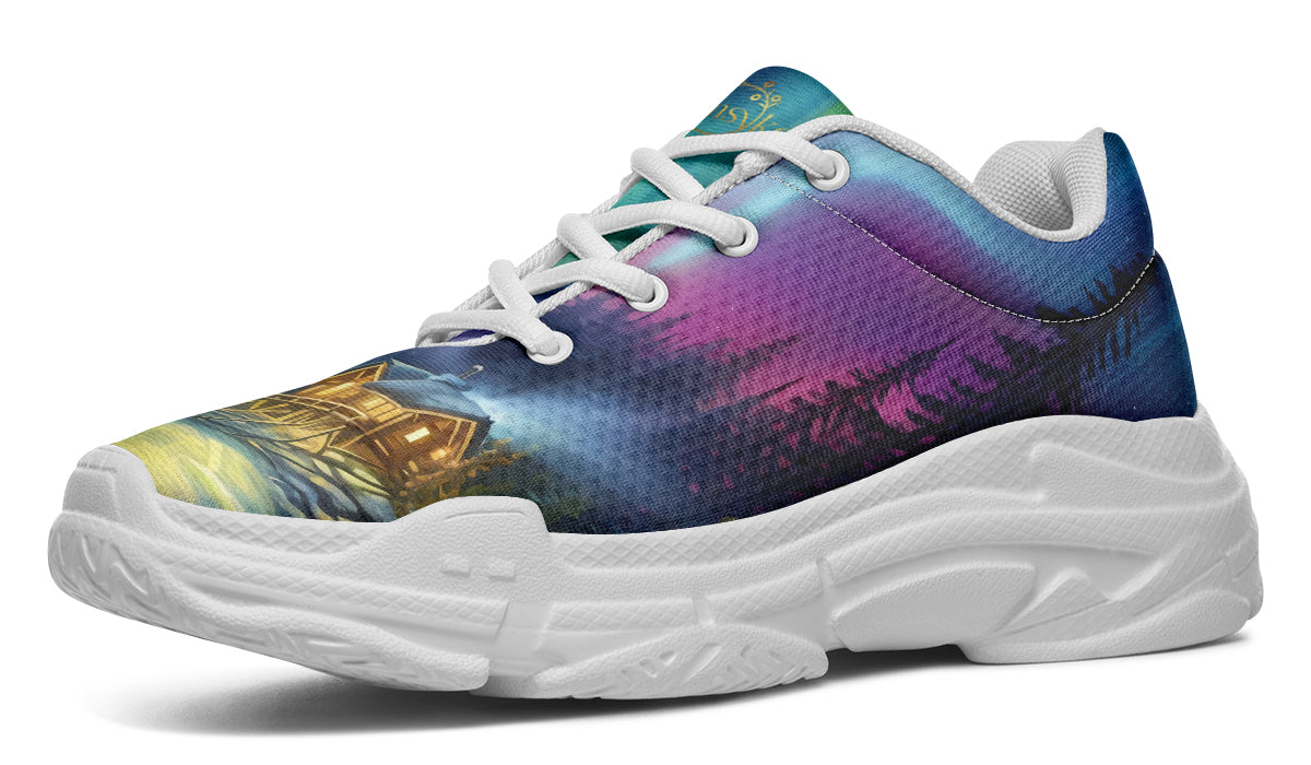 Aurora Borealis Chunky Sneakers