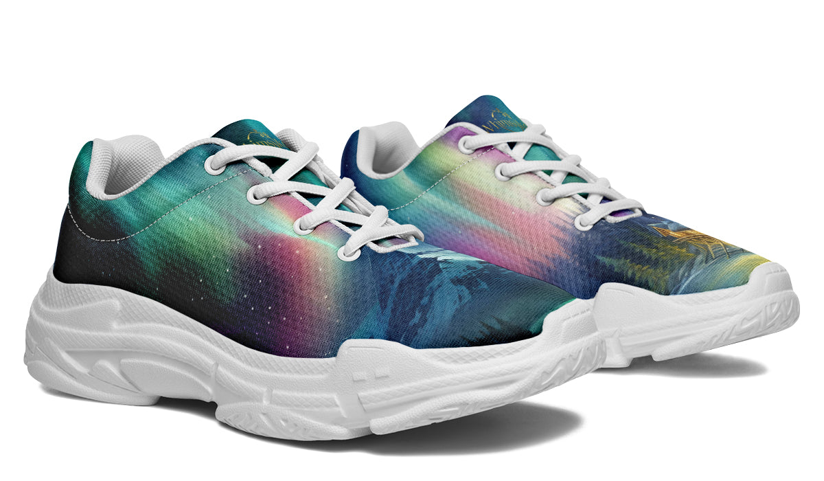 Aurora Borealis Chunky Sneakers