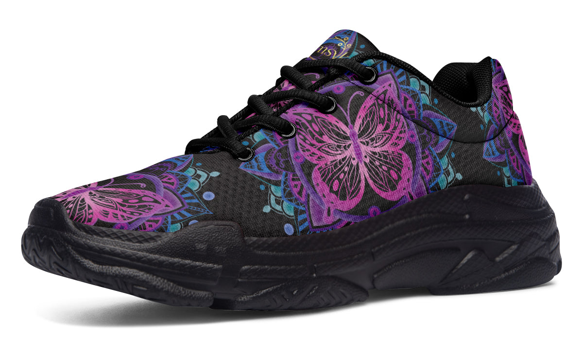 Butterfly Mandala Chunky Sneakers