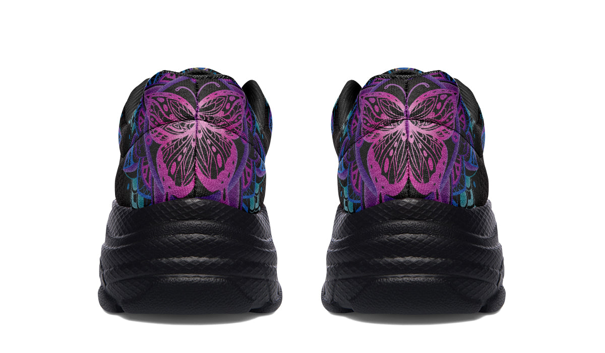Butterfly Mandala Chunky Sneakers