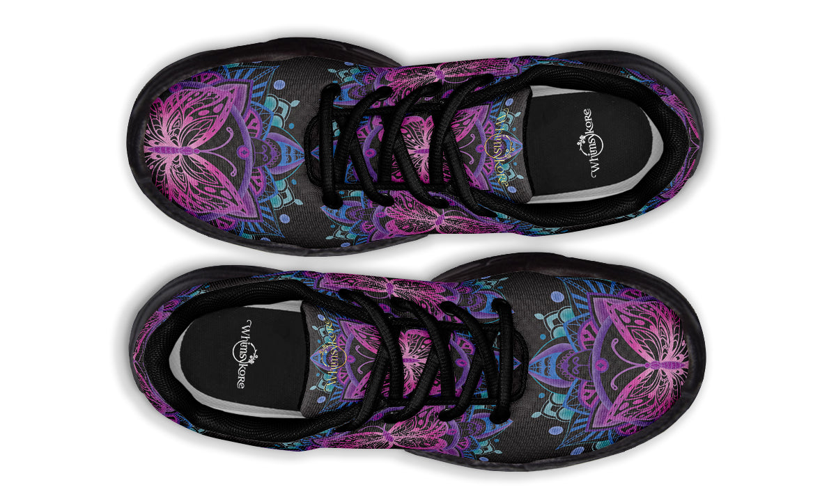 Butterfly Mandala Chunky Sneakers