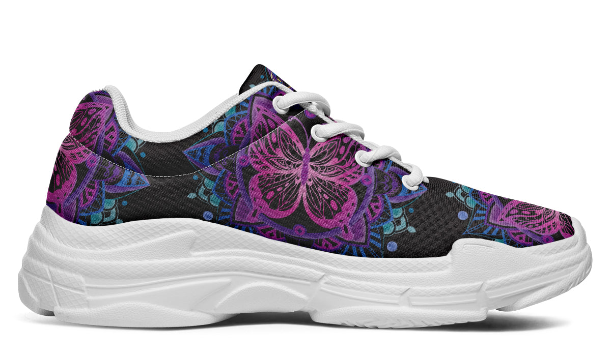 Butterfly Mandala Chunky Sneakers