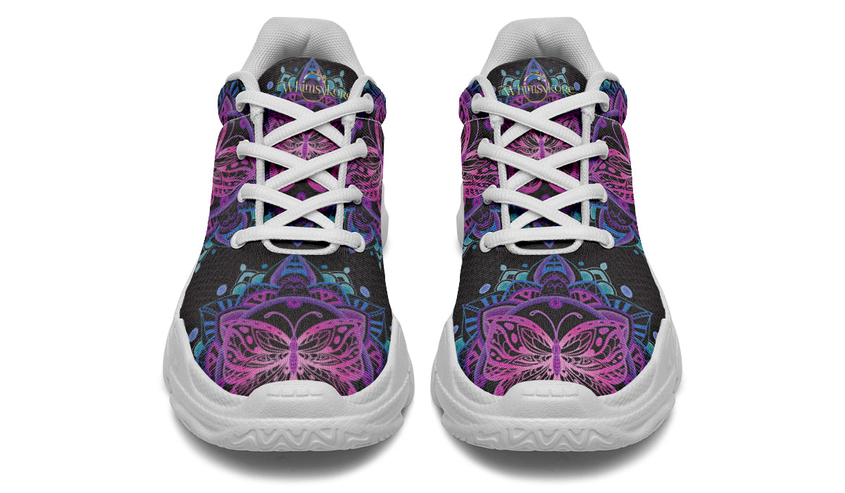 Butterfly Mandala Chunky Sneakers
