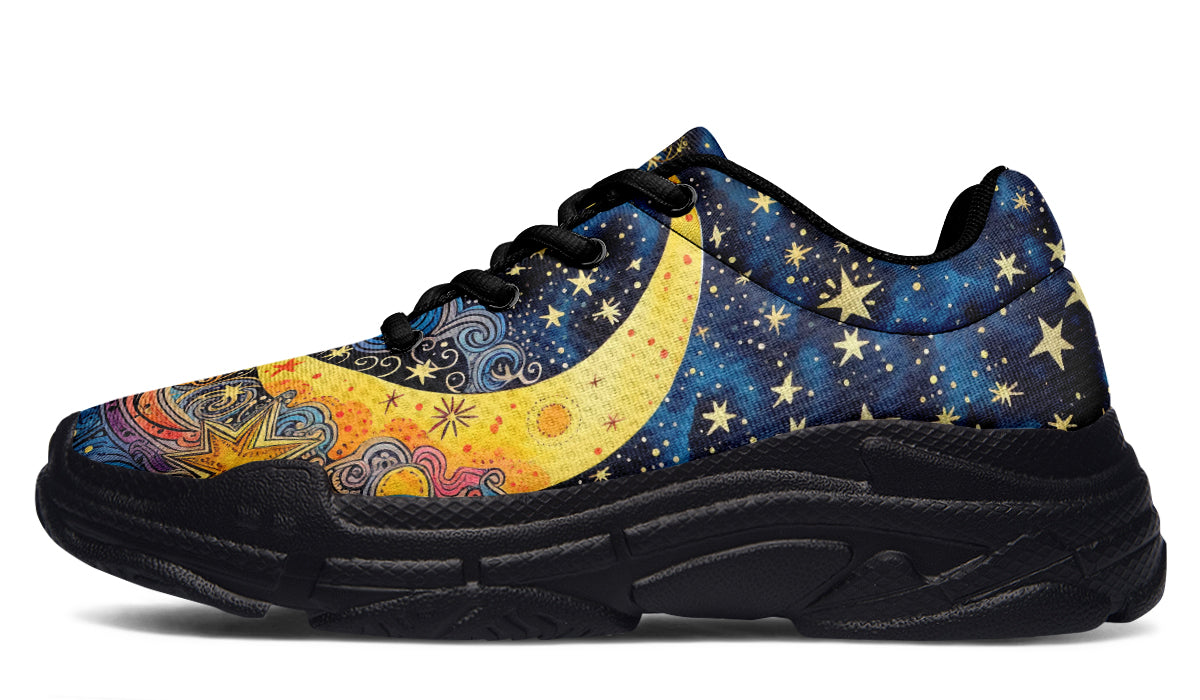 Celestial Moon Chunky Sneakers