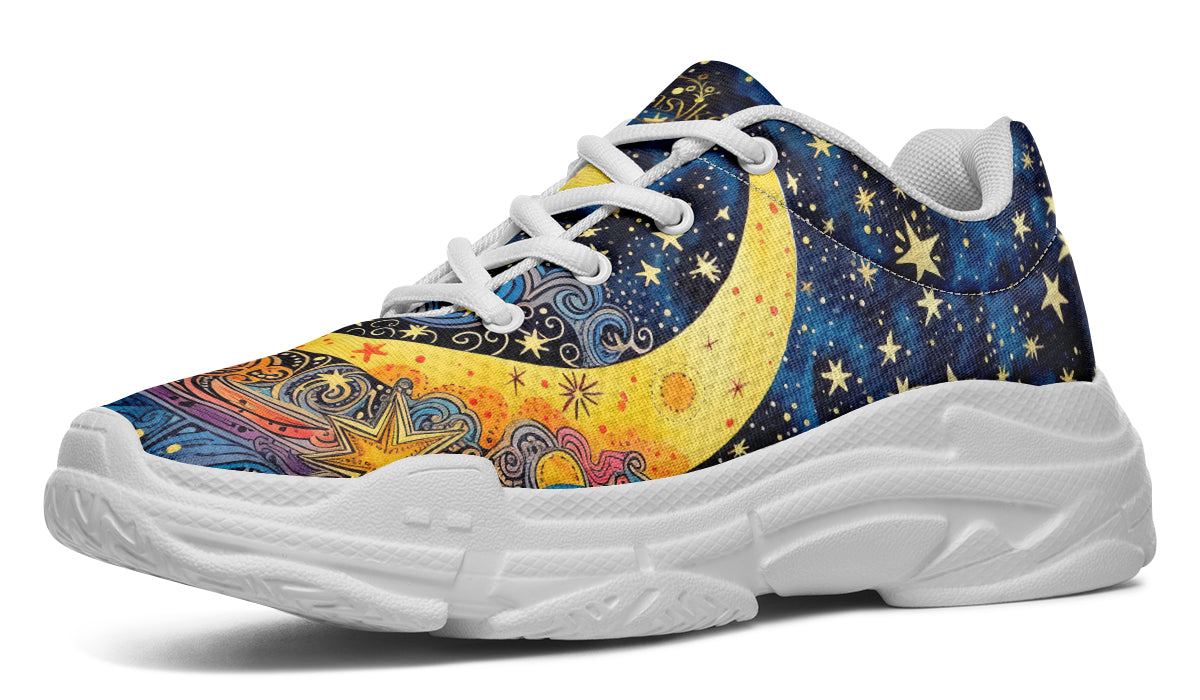 Celestial Moon Chunky Sneakers