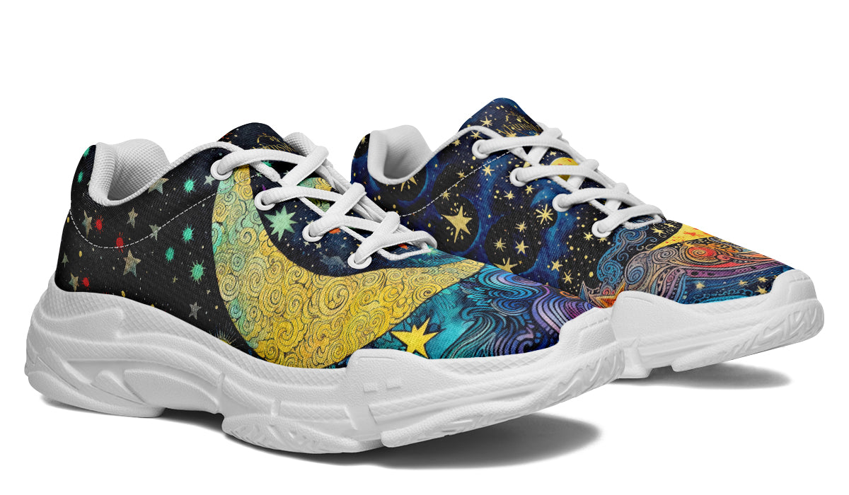 Celestial Moon Chunky Sneakers