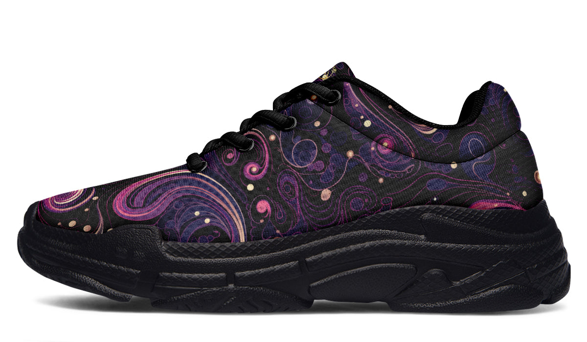 Purple Swirls Chunky Sneakers