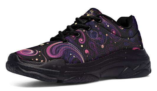 Purple Swirls Chunky Sneakers