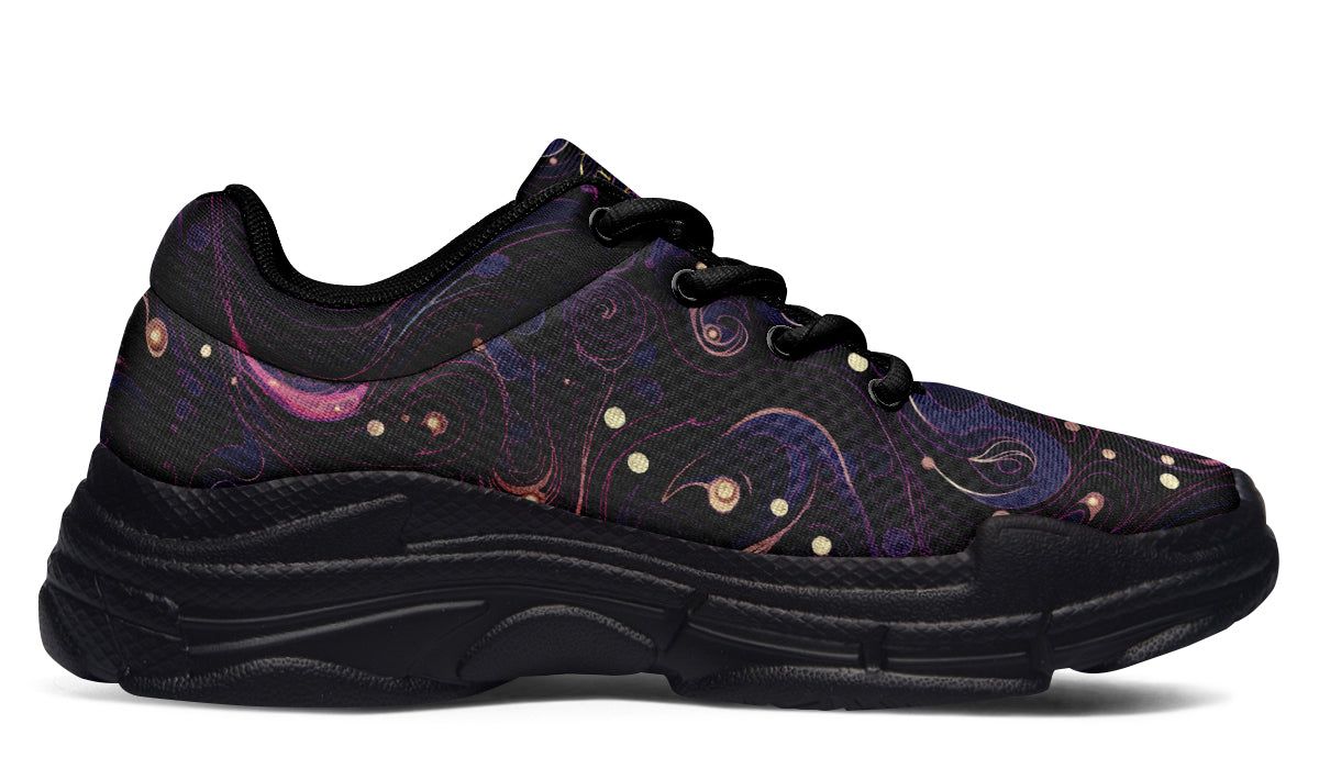 Purple Swirls Chunky Sneakers