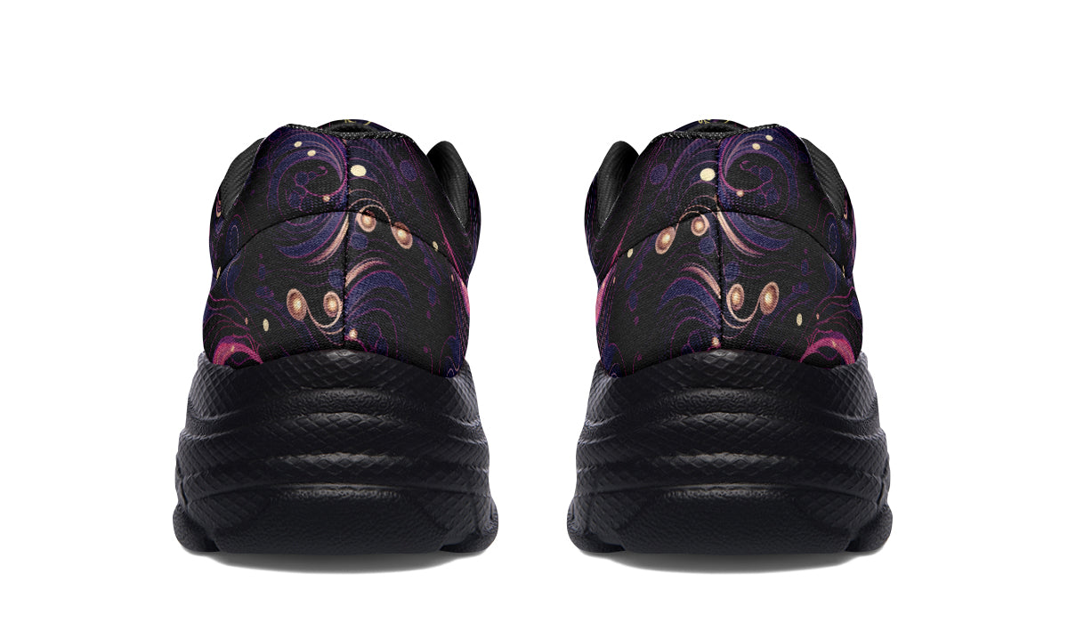 Purple Swirls Chunky Sneakers