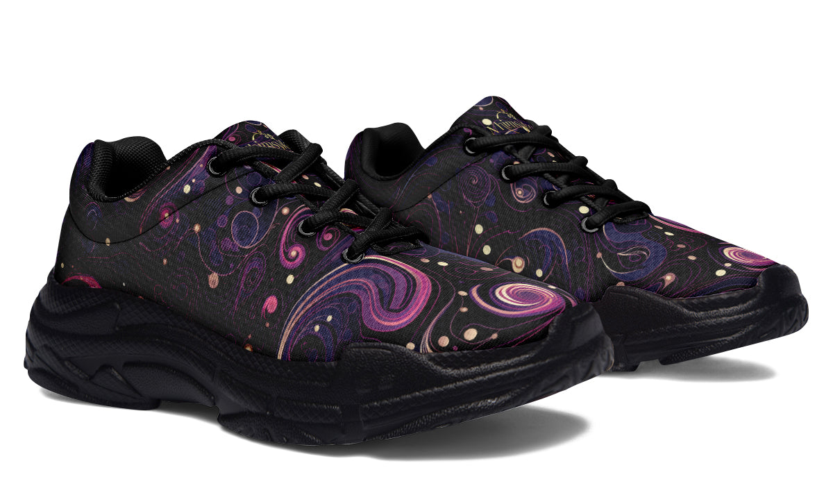 Purple Swirls Chunky Sneakers