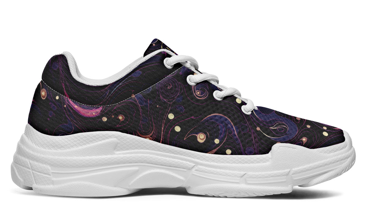 Purple Swirls Chunky Sneakers