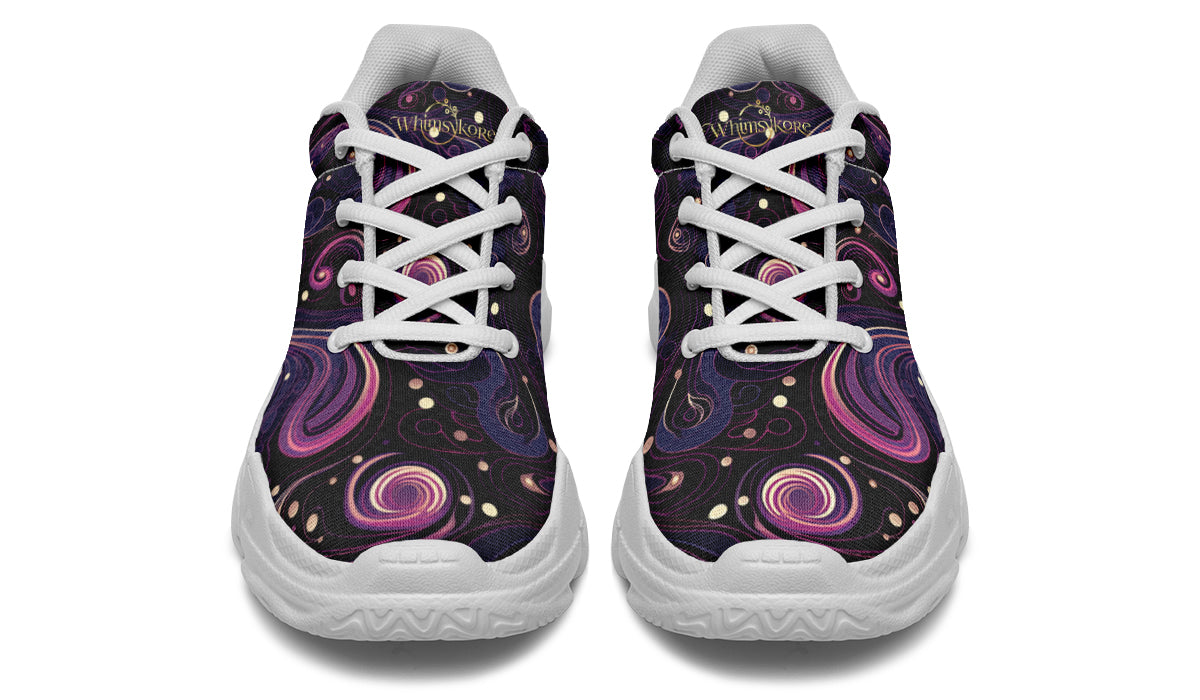 Purple Swirls Chunky Sneakers