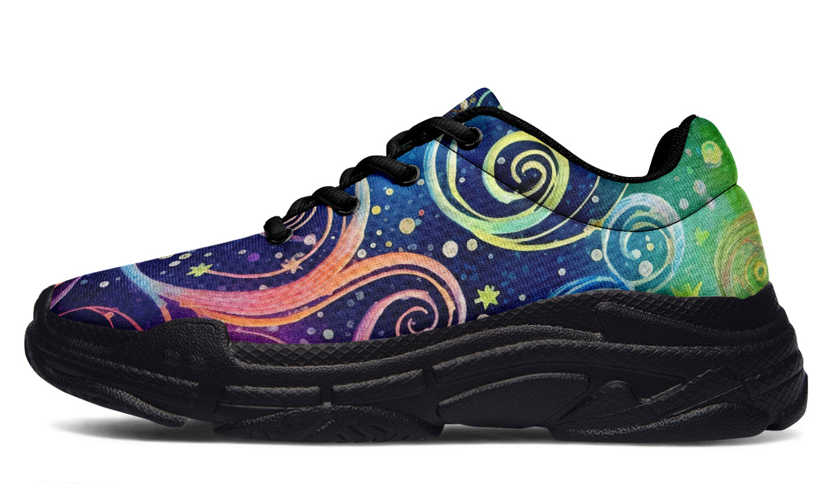 Rainbow Night Chunky Sneakers